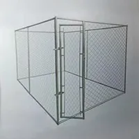 Galvanized Powder Coated Welded Wire Mesh Metal Chain Link Fence Outdoor Large Dog Kennel Fence Galvanized Powder Coated Welded Wire Mesh Metal Chain Link Fence Outdoor Large Dog Kennel Fence