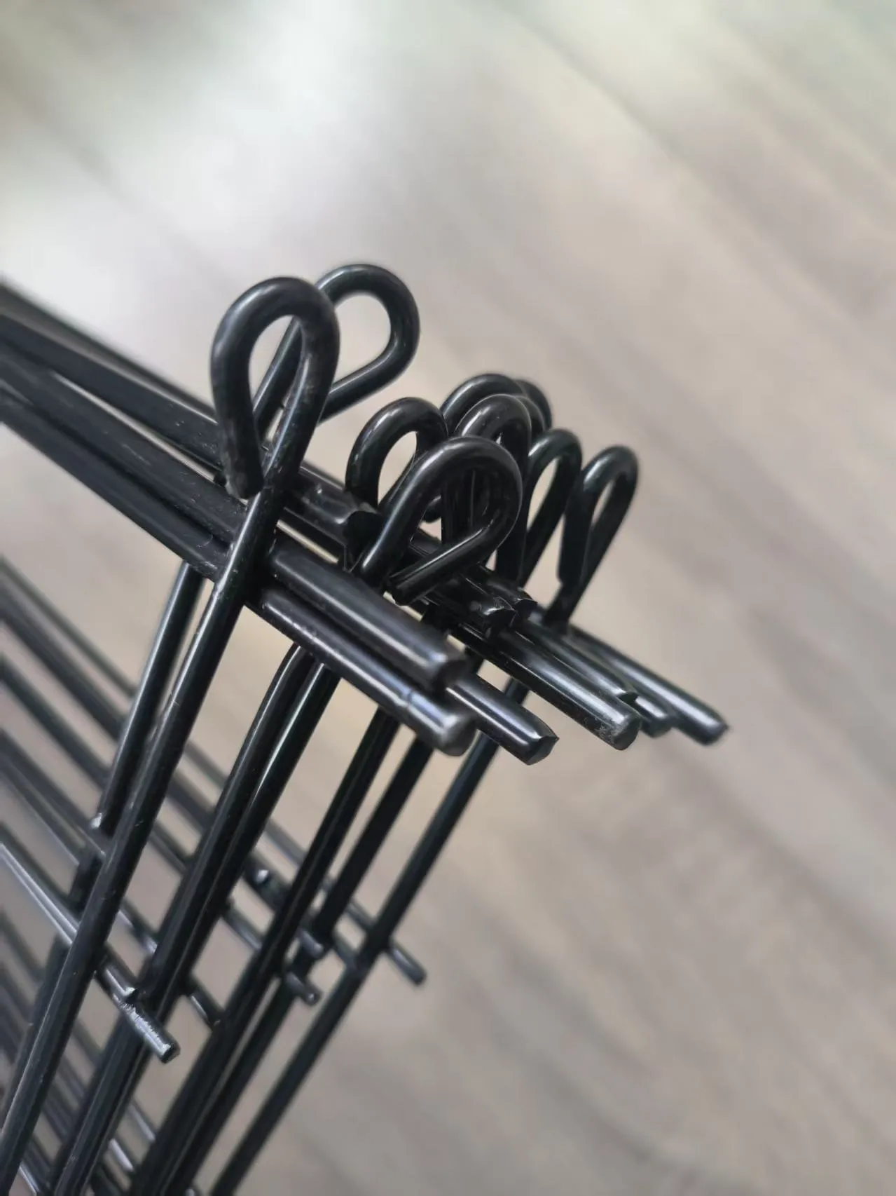 High Visibility Black Metal Security Fence Easy-to-Assemble Garden Iron Barrier and Trellis