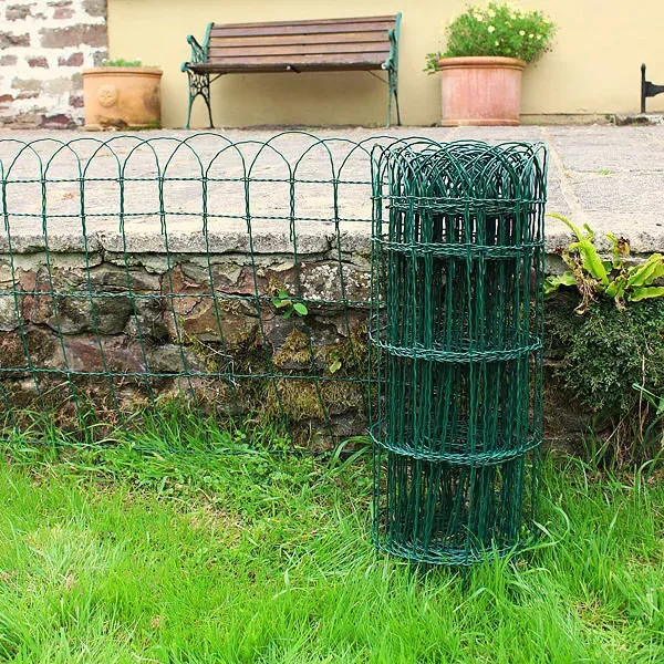 black vinyl coated fencing
