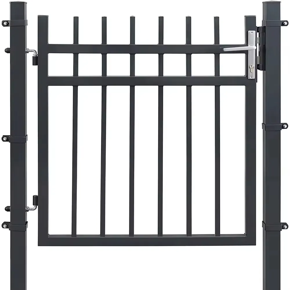 Simple Boundary Wall Fencing Gate Sliding Gate Steel Garden Gate