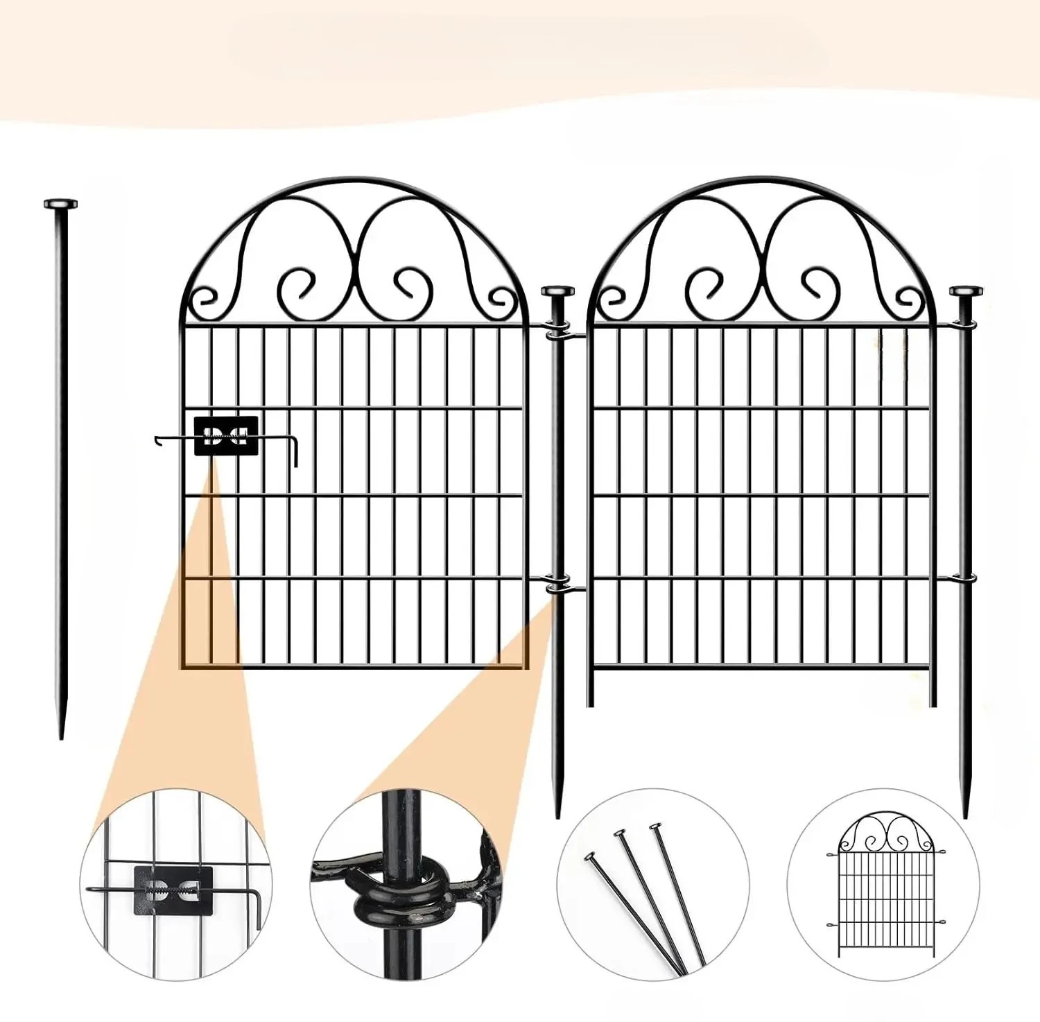 Decorative Wrought Iron Fence Panels