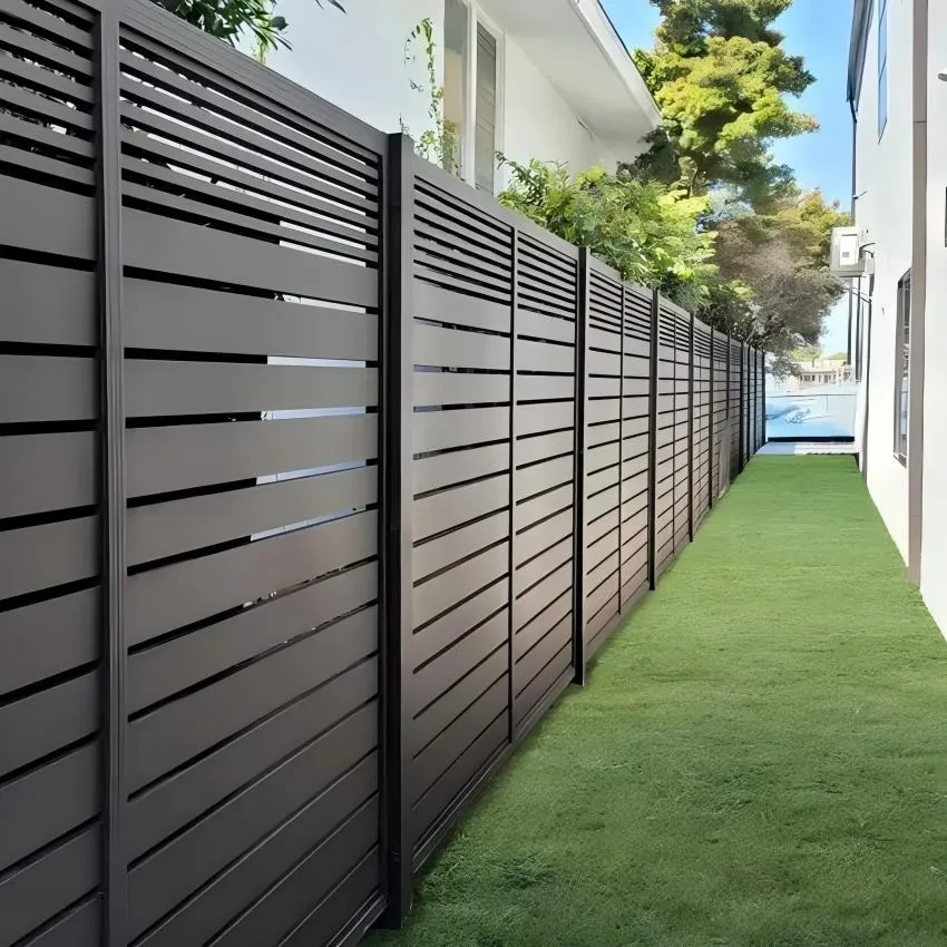 Green Metal Fencing Panels