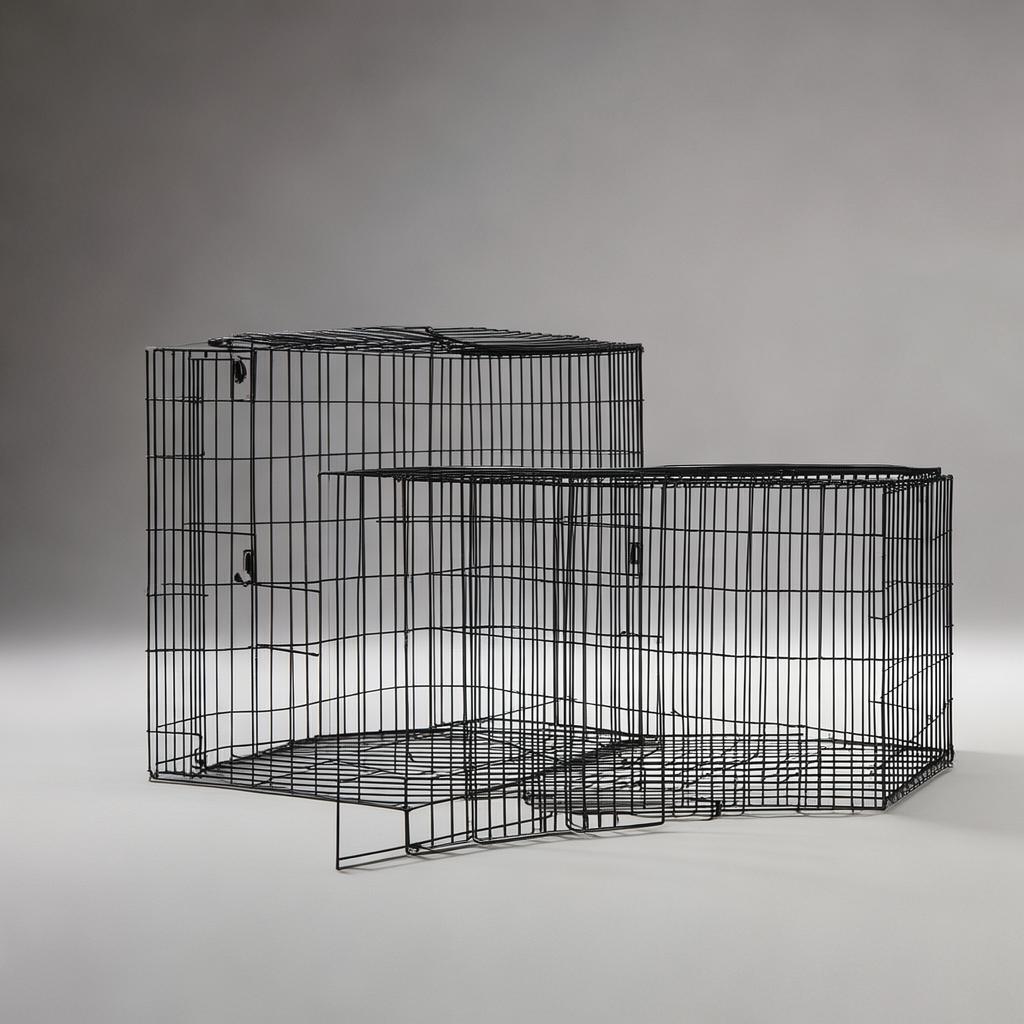 Black Chain Link Fence Post